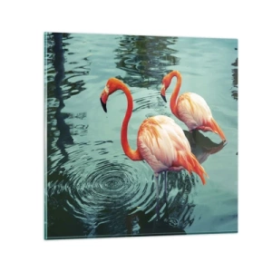 Impression sur verre - Image sur verre - Nous sommes à la mode maintenant - 30x30 cm