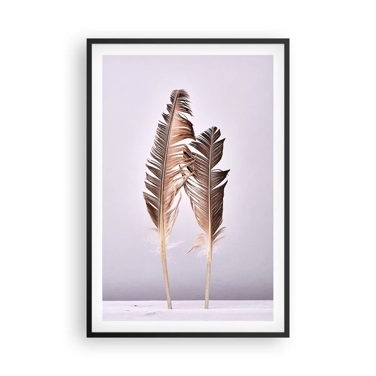 Affiche dans un cadre noir - Poster - Face au néant - 61x91 cm