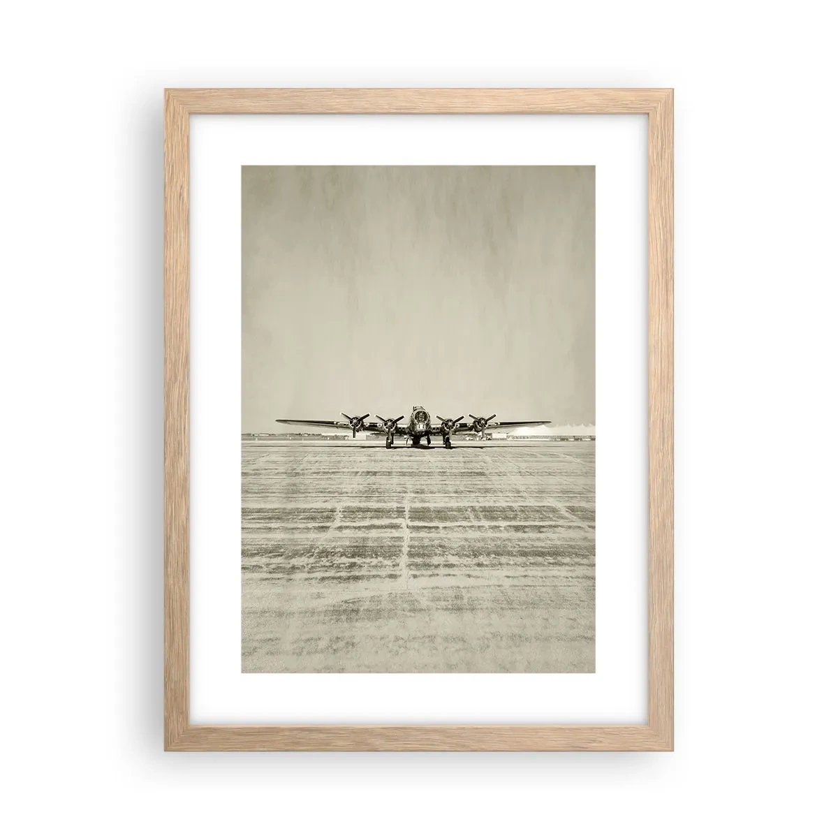 Affiche dans un chêne clair - Poster - Toujours prêt! - 30x40 cm