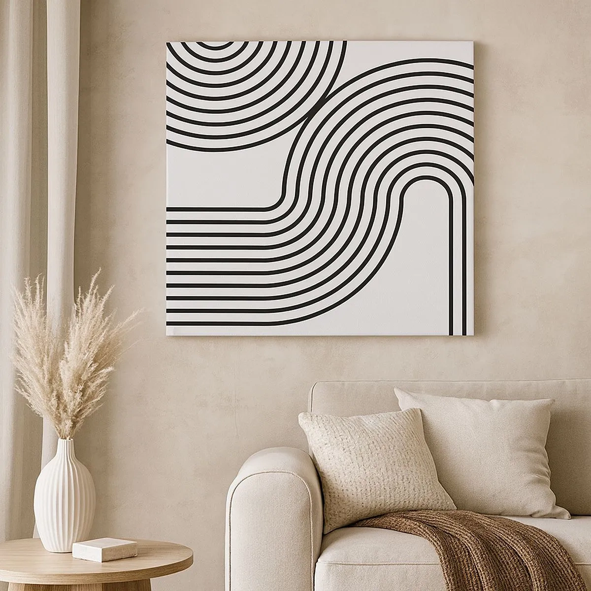 Impression sur toile - Image sur toile - En plein virage - 30x30 cm