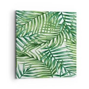 Impression sur toile - Image sur toile - Sous la canopée verte - 70x70 cm