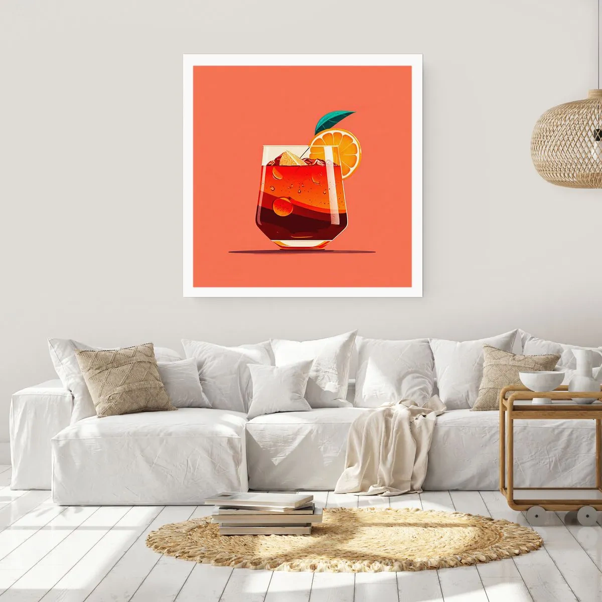 Affiche - Poster - Rafraîchissement d'été - 40x40 cm