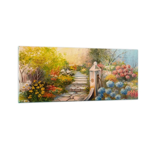 Impression sur verre - Image sur verre - En pleine floraison - 100x40 cm