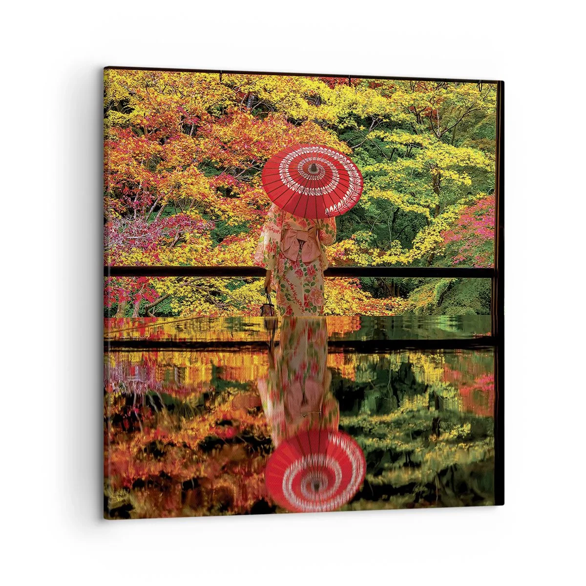 Impression sur toile - Image sur toile - Dans le temple de la nature - 50x50 cm