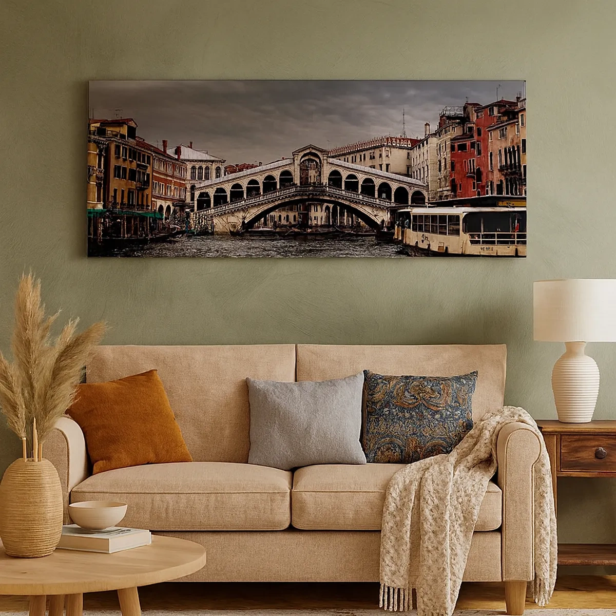 Impression sur toile - Image sur toile - Promesse d'une soirée vénitienne - 30x30 cm