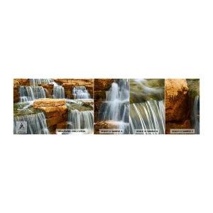 Échantillon de Papier Peint Autocollant Deluxe Sticker - Escalier vers le ciel - Cascade, Nature, Paysage - 100x30 cm