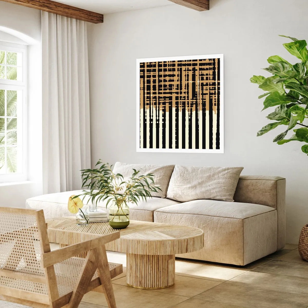 Affiche - Poster - Abstraction architecturale - 60x60 cm