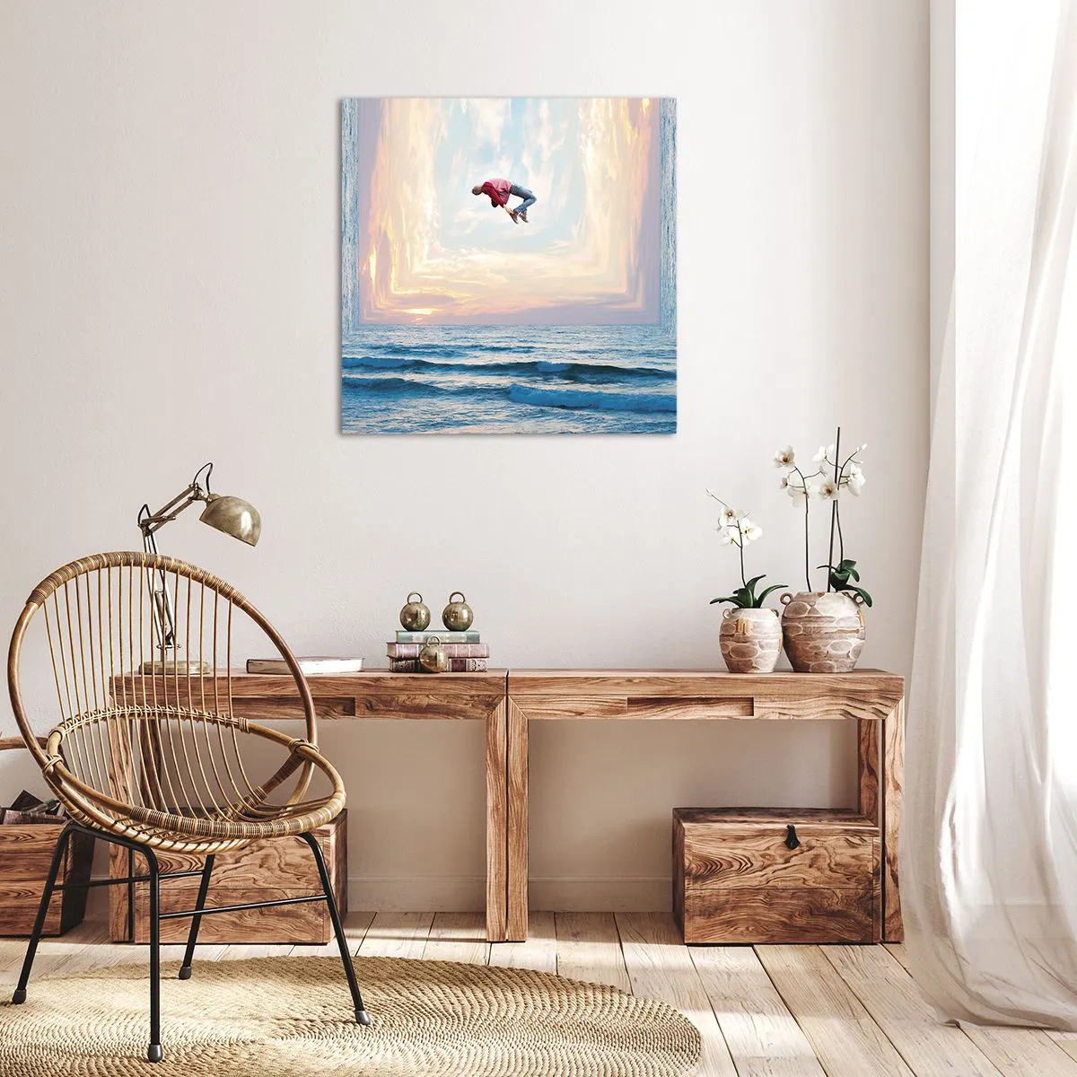 Impression sur toile - Image sur toile - Vers une autre dimension - 40x40 cm