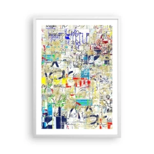 Affiche dans un cadre blanc - Poster - Ca fait juste plaisir aux yeux - 50x70 cm