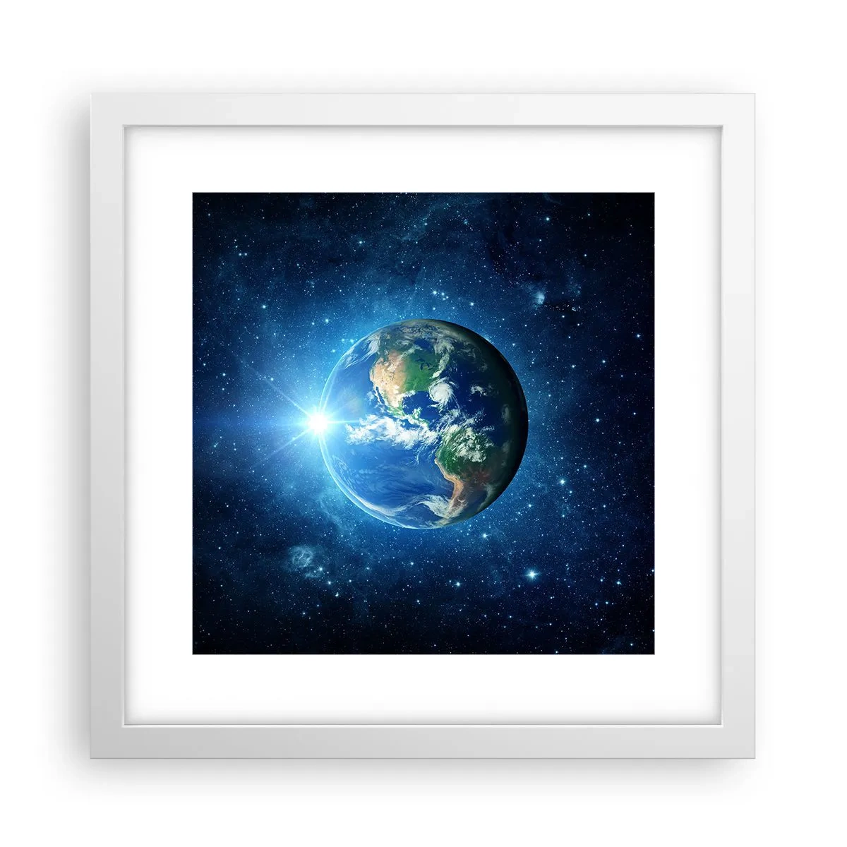 Affiche dans un cadre blanc - Poster - Nous sommes au paradis - 30x30 cm