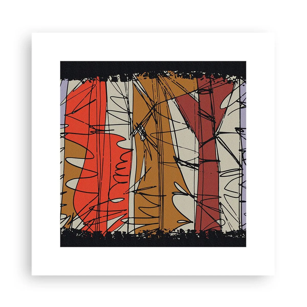 Affiche - Poster - Composition spontanée - 30x30 cm