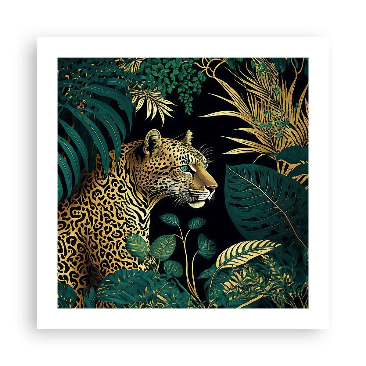 Affiche - Poster - Un hôte dans la jungle - 50x50 cm