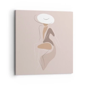 Impression sur toile - Image sur toile - Être une dame - 70x70 cm