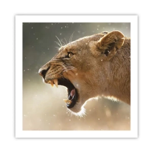 Affiche - Poster - Essayez  de ne pas écouter - 60x60 cm