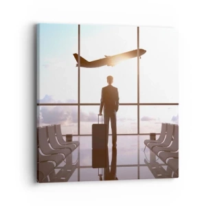 Impression sur toile - Image sur toile - Vous avez le temps, ralentissez - 40x40 cm