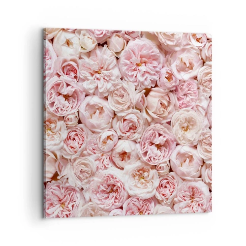 Impression sur toile - Image sur toile - Un lit de roses - 60x60 cm