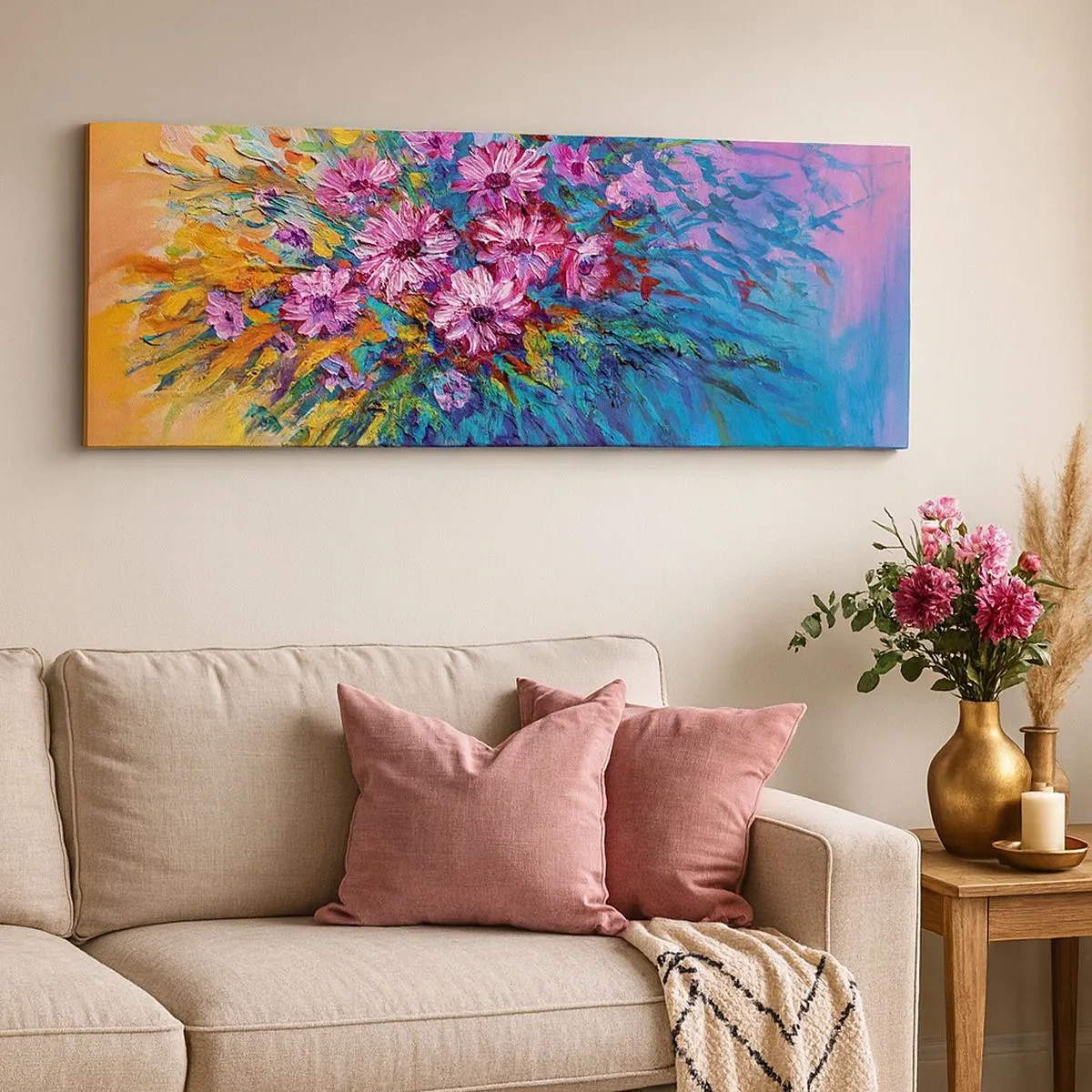 Impression sur toile - Image sur toile - Énergie de la vie - 100x40 cm