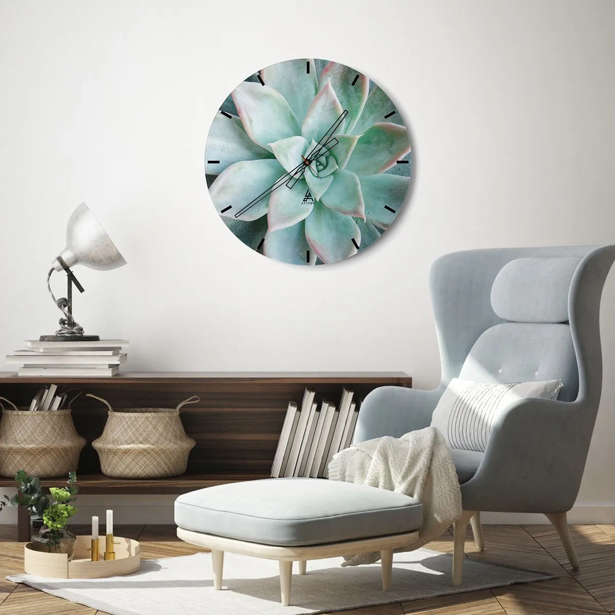 Horloge murale - Pendule murale - Le coeur du désert - 40x40 cm
