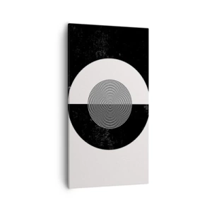 Impression sur toile - Image sur toile - Harmonie de noir et blanc - 55x100 cm