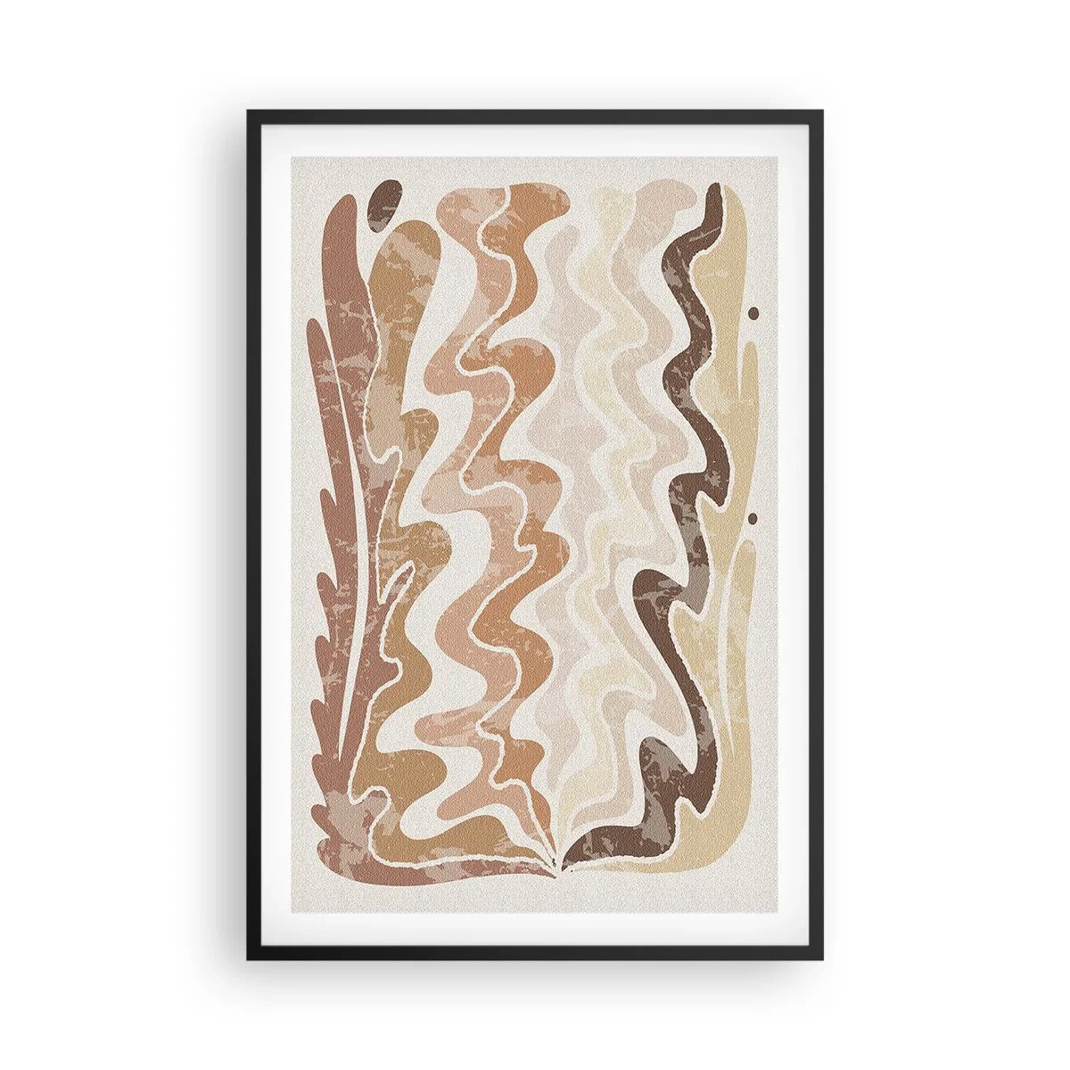 Affiche dans un cadre noir - Poster - Bonne énergie – bonnes émotions - 61x91 cm