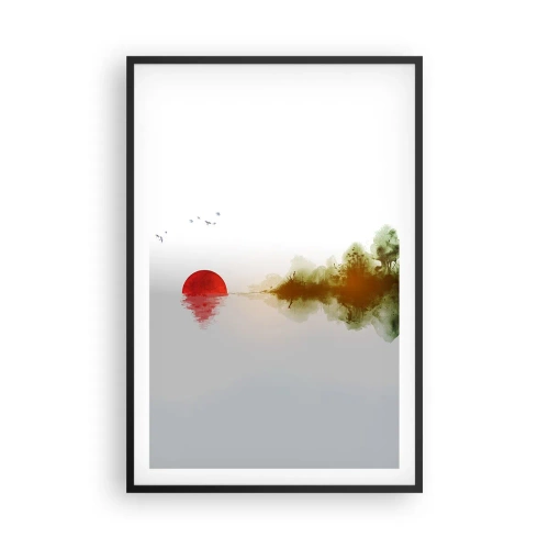 Affiche dans un cadre noir - Poster - Une promesse de paix - 61x91 cm