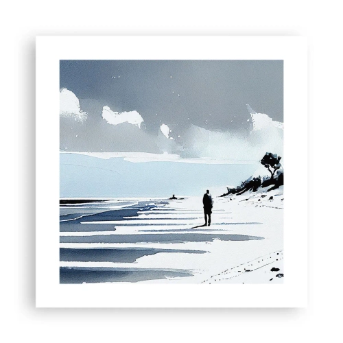 Affiche - Poster - Seul à seul - 40x40 cm