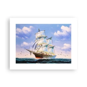 Affiche - Poster - Fièrement avec le vent - 40x30 cm