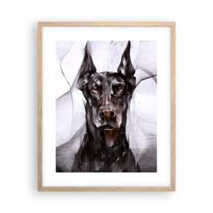 Affiche dans un chêne clair - Poster - Né noble - 40x50 cm