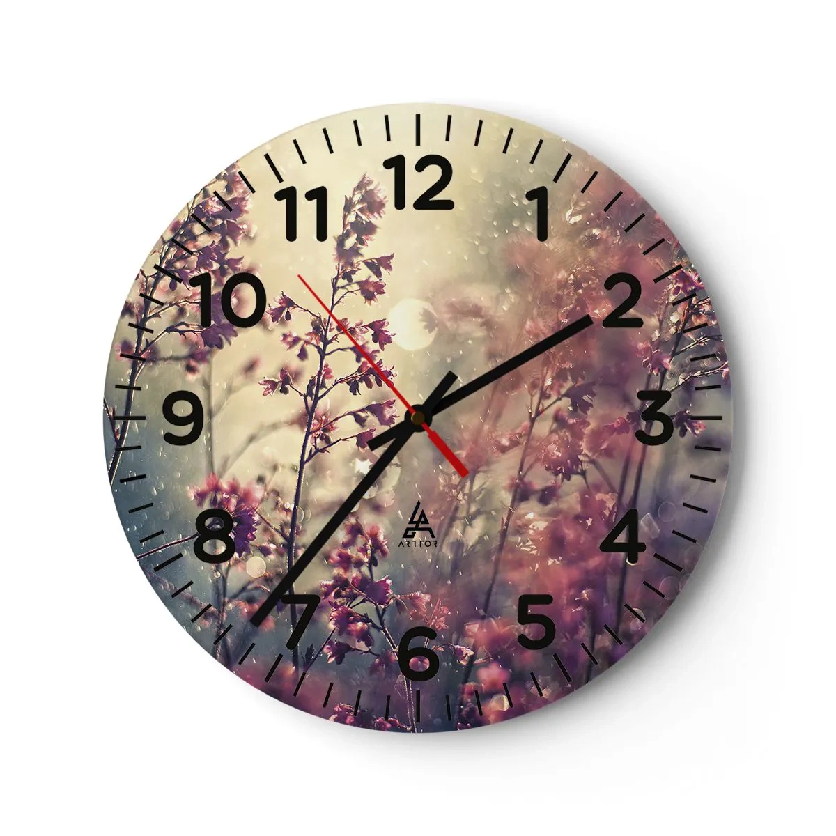 Horloge murale - Pendule murale - Jardin secret - 30x30 cm