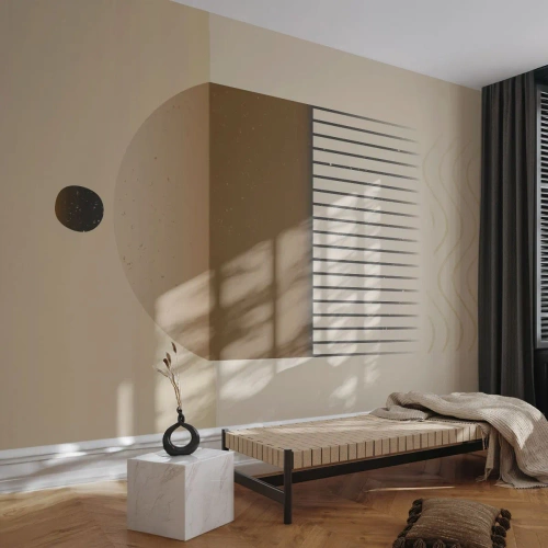 Papier peint sur mesure Premium Sand - Différents états - Abstraction, Morceau, Minimalisme