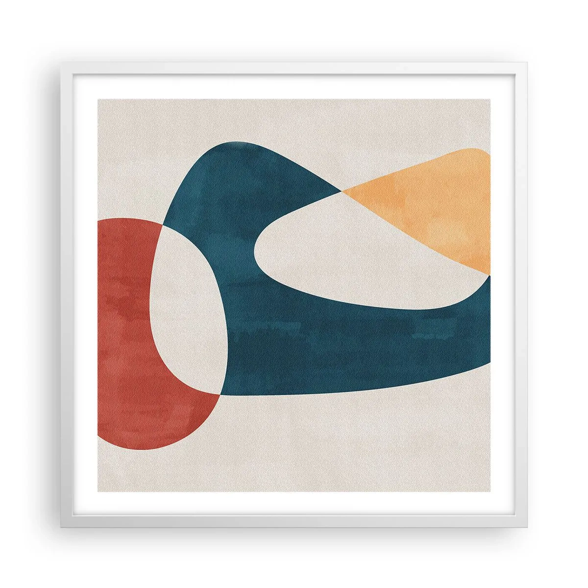 Affiche dans un cadre blanc - Poster - Influences et métamorphoses - 60x60 cm