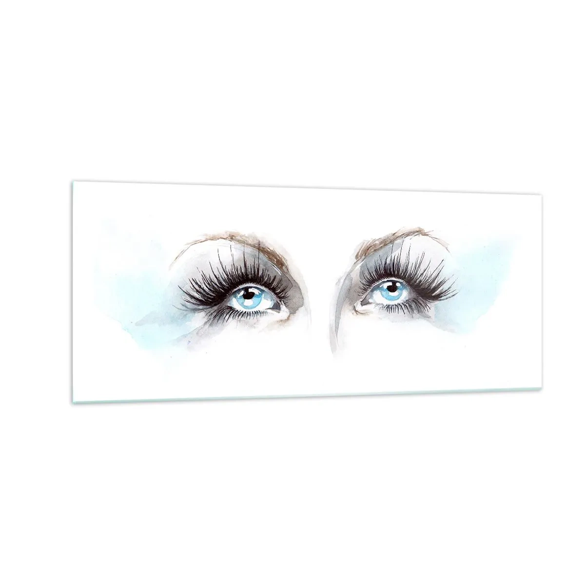Impression sur verre - Image sur verre - Yeux d'ange? - 100x40 cm