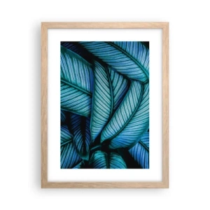 Affiche dans un chêne clair - Poster - Lignes de vie - 30x40 cm