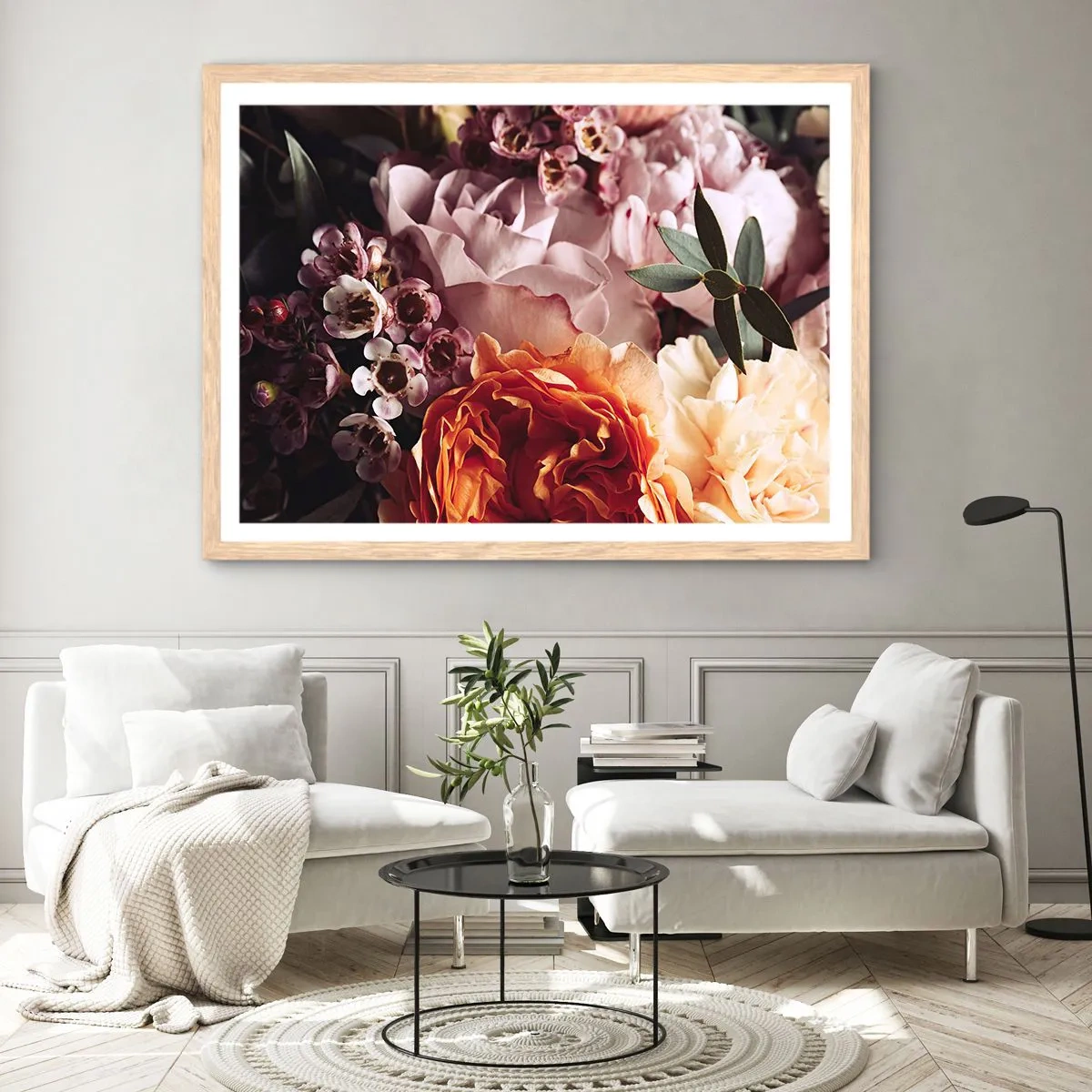 Affiche dans un chêne clair - Poster - Enveloppé de beauté - 40x30 cm