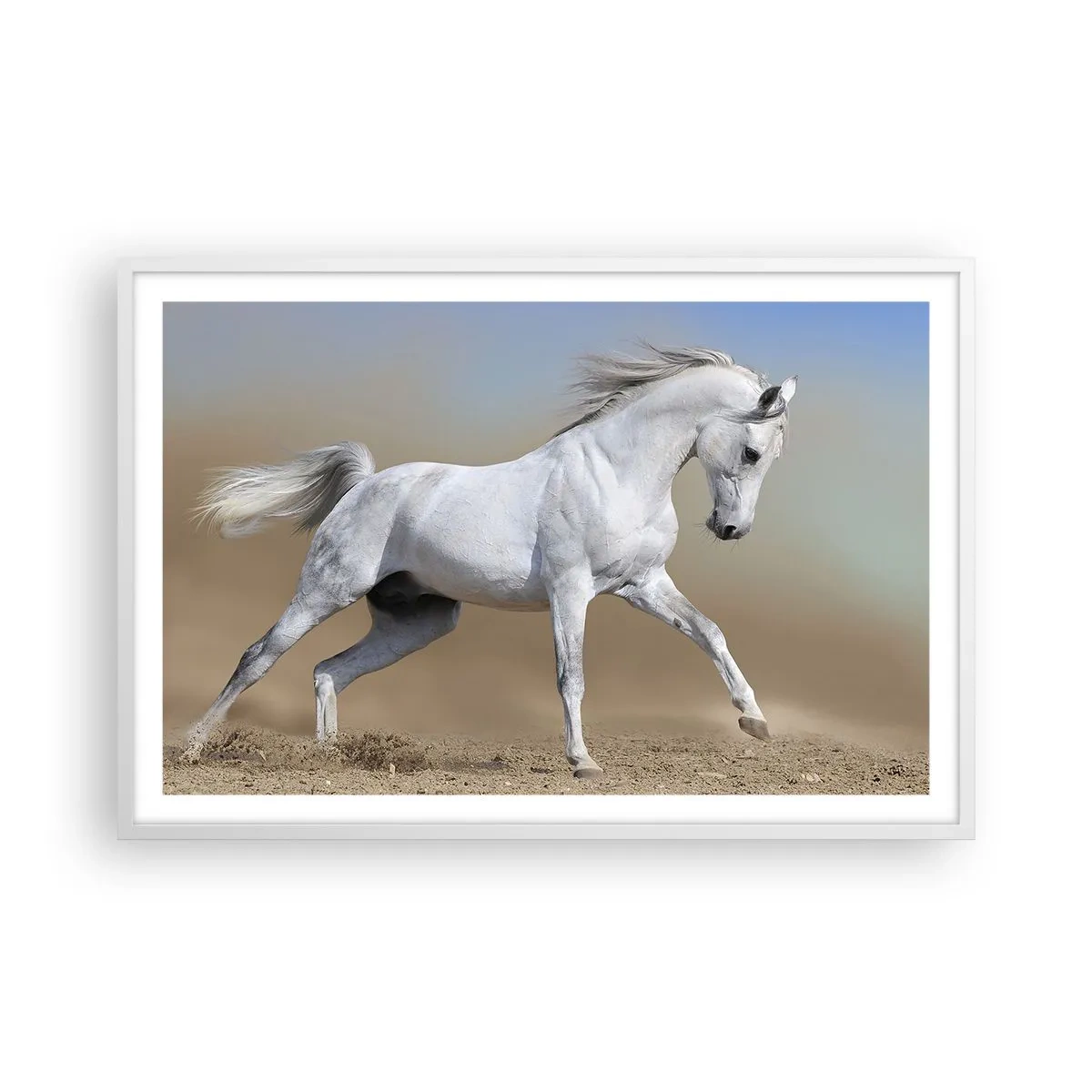 Affiche dans un cadre blanc - Poster - Le plus beau conte de fées arabe - 91x61 cm