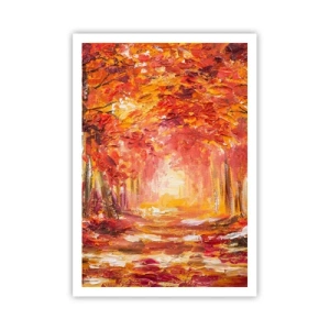 Affiche - Poster - Forêt de cuivre - 70x100 cm