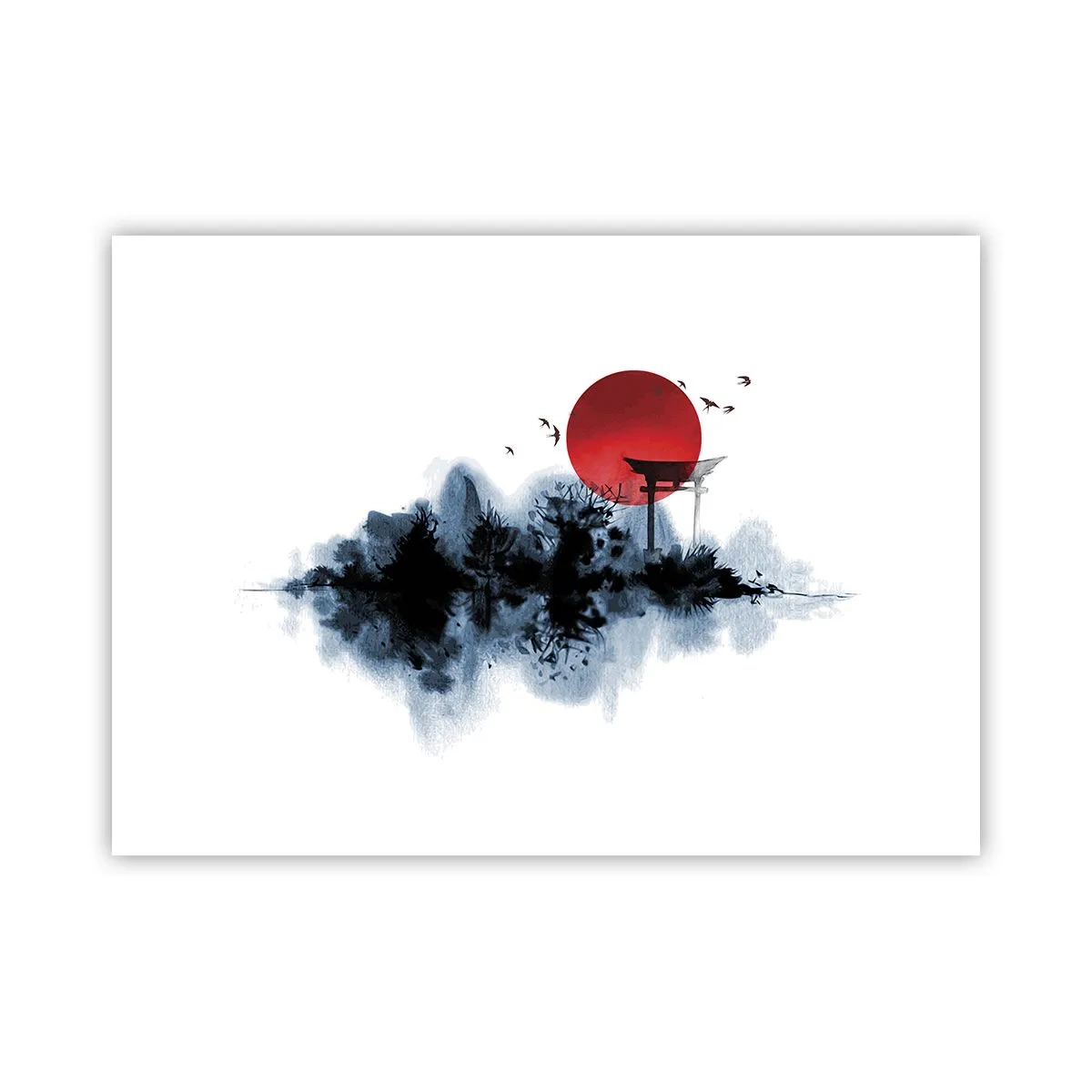 Affiche - Poster - Vue japonnaise - 70x50 cm