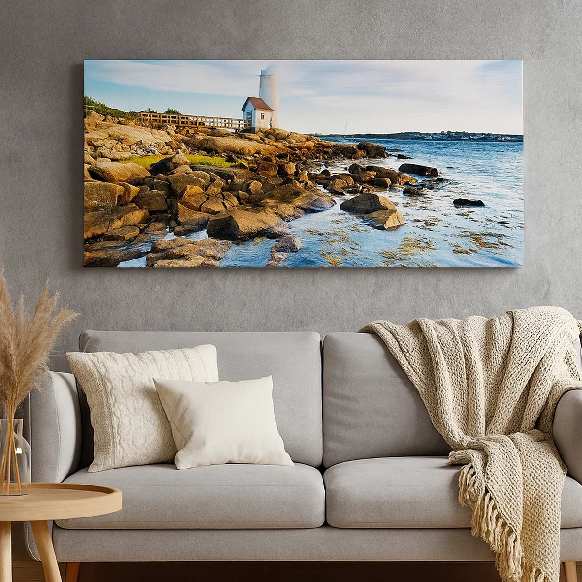 Impression sur toile - Image sur toile - Revenez heureux, j'attends - 30x30 cm