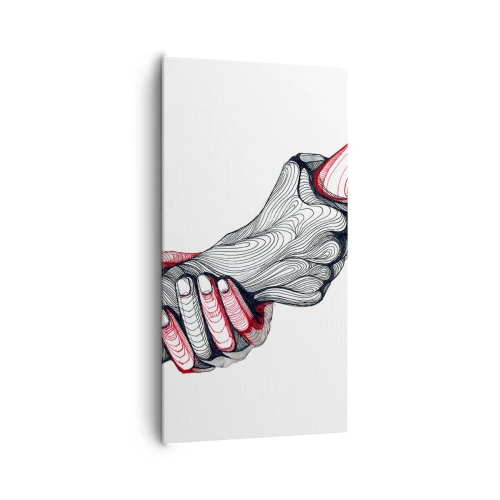 Impression sur toile - Image sur toile - Vous êtes entre de bonnes mains - 65x120 cm