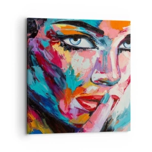 Impression sur toile - Image sur toile - Notre premier secret - 70x70 cm