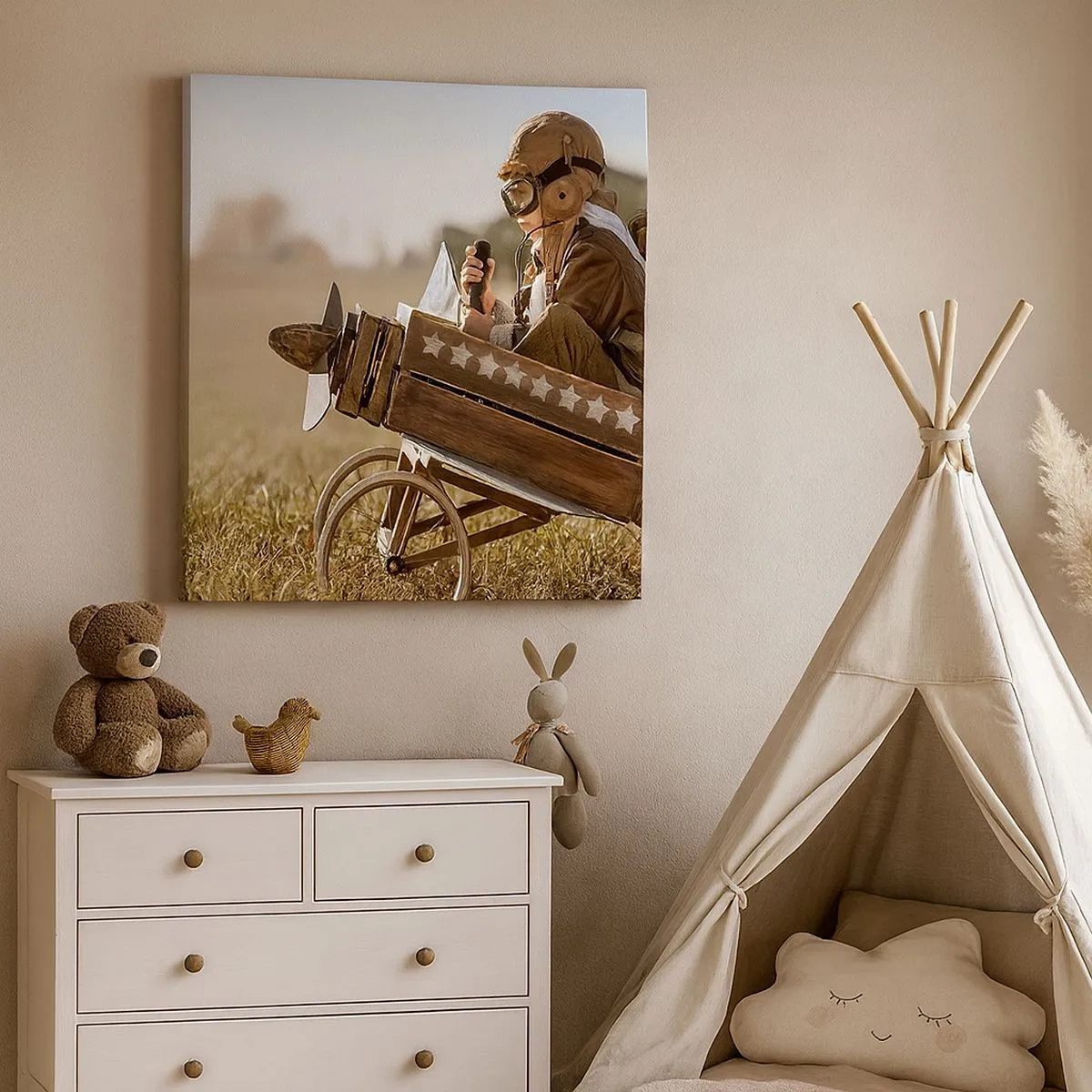 Impression sur toile - Image sur toile - Départ vers un rêve - 30x30 cm