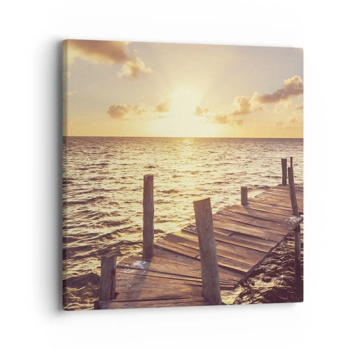 Impression sur toile - Image sur toile - La terre d'or de la douceur - 40x40 cm