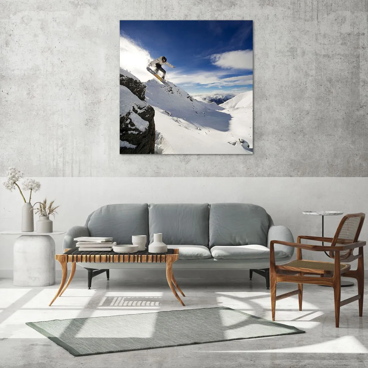 Impression sur verre - Image sur verre - Liberté sans limite - 50x50 cm