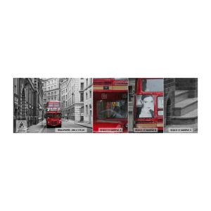 Échantillon de Papier Peint Premium Sand - La vie de tous les jours ne doit pas être grise - Ville, Londres, Architecture - 100x30 cm