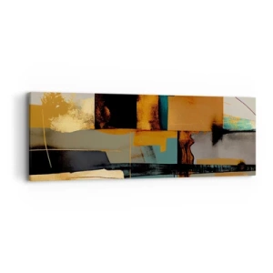 Impression sur toile - Image sur toile - Abstraction – lumière et ombre - 90x30 cm