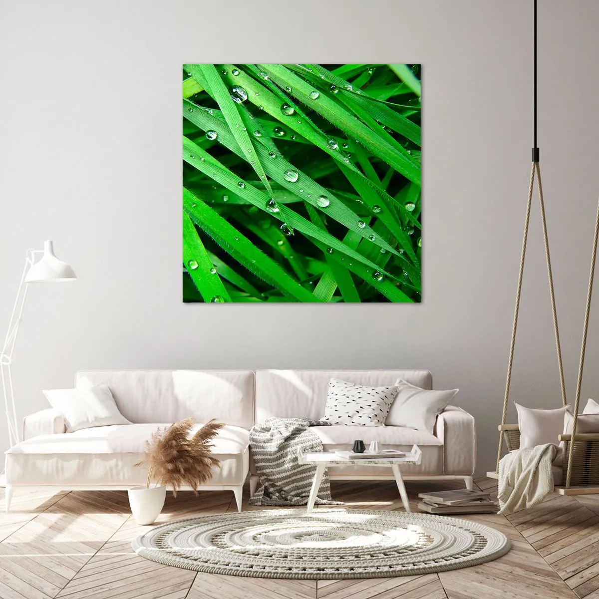 Impression sur toile - Image sur toile - Jouez dans le vert - 40x40 cm