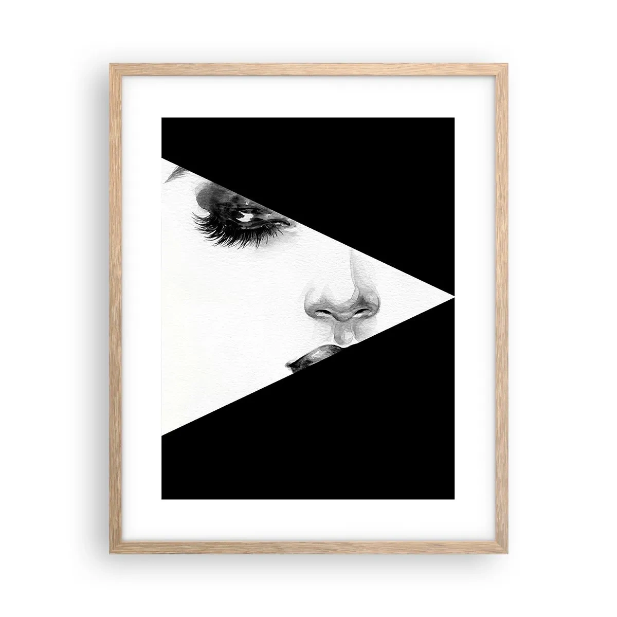 Affiche dans un chêne clair - Poster - Toujours inconnu - 40x50 cm