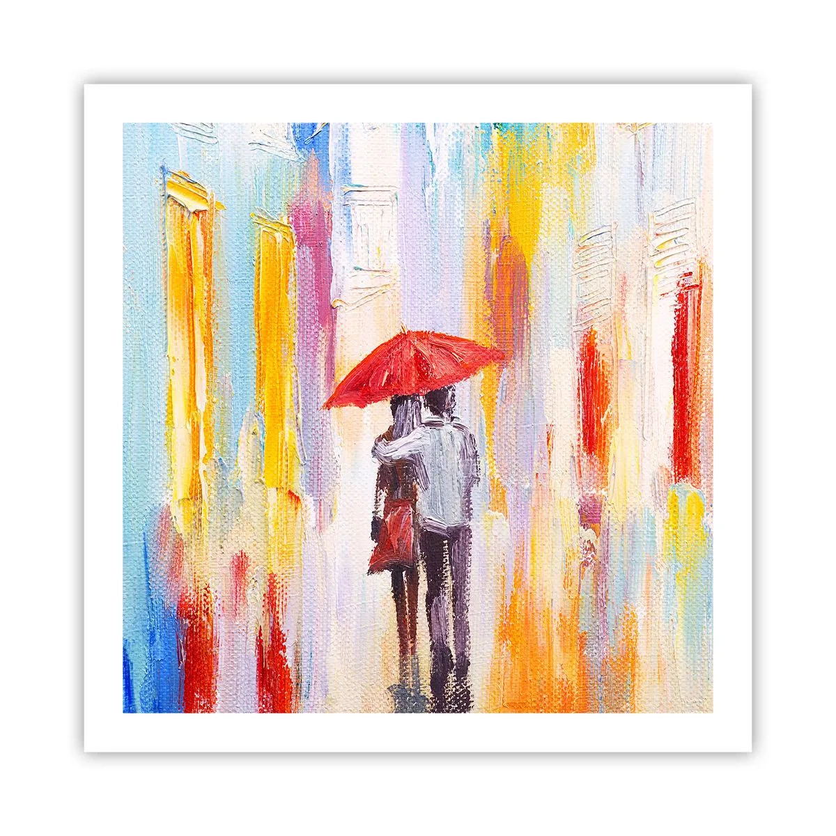 Affiche - Poster - Qu'il pleuve encore - 60x60 cm