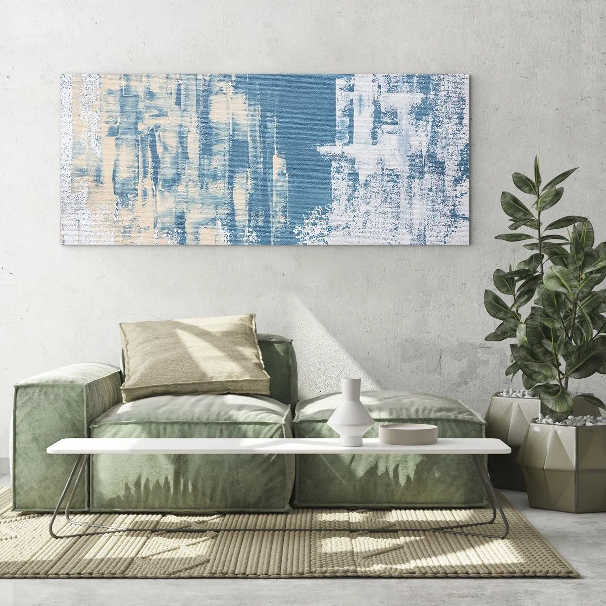 Impression sur verre - Image sur verre - À travers un iceberg - 100x40 cm