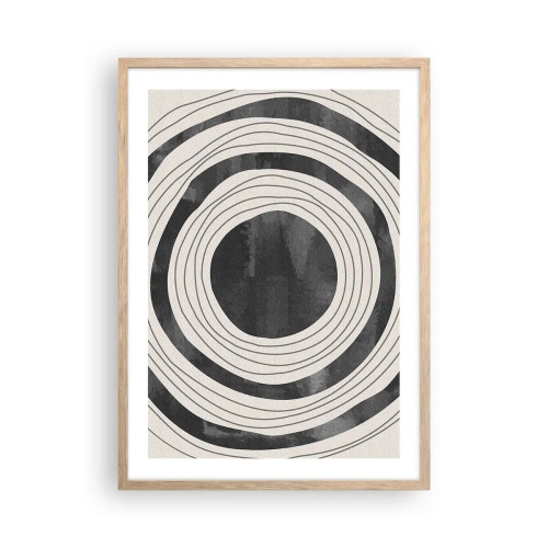 Affiche dans un chêne clair - Poster - Droit au but - 50x70 cm